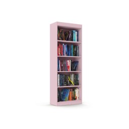 Organizador Livreiro para Sala Escritório Encanto 4 Prateleira Rosa - 2