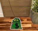 Ver imagem 1 de Tapete Vinil Saco de Dolar Dinheiro Cifrão 60x60 Cm Formato.:verde Bandeira