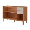 Ver imagem 4 de Gabinete de Cozinha Modulado Balcão Divina C/ 3 Portas e 2 Gavetas S/tampo 120cm Freijo/off White