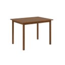 Ver imagem 2 de Conjunto Mesa de Madeira 1,10 com 4 Cadeiras Brasil - Chocolate