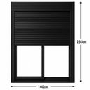 Ver imagem 3 de Porta com Persiana Integrada Manual Preta 140x235 cm