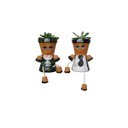 Ver imagem 1 de Vasos Bonecos Casal para Suculentas 17/9 Cm