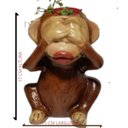 Ver imagem 4 de Vaso Macaco Sábio Trio Imperial para Suculentas