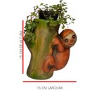 Ver imagem 2 de Bicho Preguiça Tronco Porta Suculentas