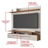 Painel P/Tv Até 60" Intense Nt 1110 Freijó Trend C/Off White - 5