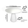 Mesa de Jantar Redonda Tampo de 1,10 em Cone Off Witte - 2