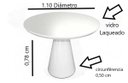 Ver imagem 2 de Mesa de Jantar Redonda Tampo de 1,10 em Cone Off Witte