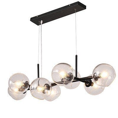 Lustre Pendente Jabuticaba Lite 20cm 8xe14 Nordecor Preto - 2