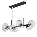 Ver imagem 1 de Lustre Pendente Jabuticaba Lite 20cm 8xe14 Nordecor Preto