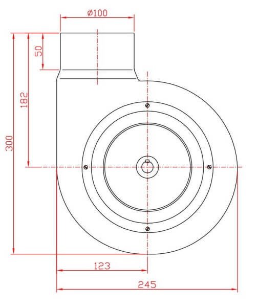 Exaustor Centrifugo Radial Trifásico Mod: Jupiter-TR - 3