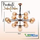 Ver imagem 2 de Lustre Pendente Jabuticaba 15xE27 Nordecor Preto