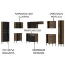 Ver imagem 6 de Cozinha Canto Reto Emilly 17 Portas 1 Gaveta Preto Madesa