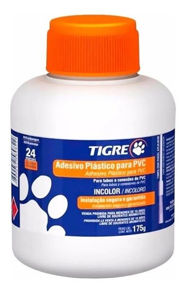 Adesivo Plástico para Pvc Incolor Frasco 175G Tigre