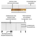 Ver imagem 4 de Armário de Cozinha Completa 280cm Branco Mariana Madesa 02SR