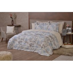 Coberdrom Top Line Casal Queen Microfibra e Sherpa 1 Peça -Lince - 1 Coberdrom Top Line Casal Queen Microfibra e Sherpa 1 Peça -Lince - 1