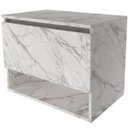 Ver imagem 1 de Gabinete de Banheiro 60 Cm 1 Porta e Nicho Valente Mármore Branco