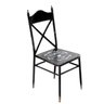 Cadeira Metal Vintage Estilo Café Paris Preta 92,5x39x52cm - 1