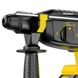 Martelete Rompedor a Bateria 21v 26mm Bivolt 10 Acessórios Titanium Intercambiável - 2
