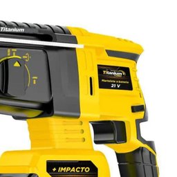 Martelete Rompedor a Bateria 21v 26mm Bivolt 10 Acessórios Titanium Intercambiável - 5
