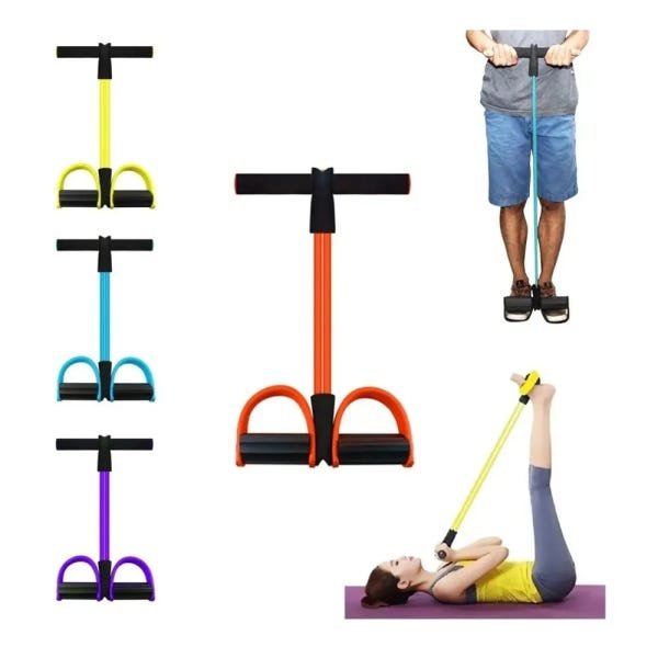 Extensor Elástico Pedal De Puxar Fitness Sit-up Musculação Treine em Casa - 6