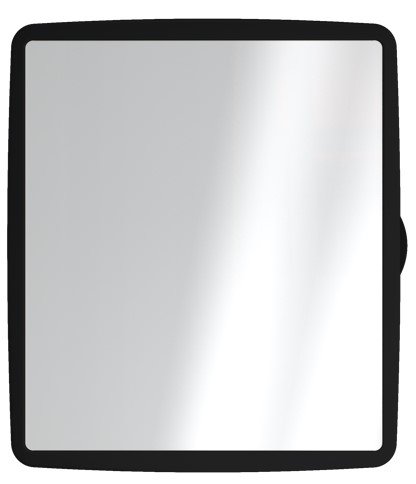 Armário Banheiro Espelho Reversível Preto Ar51 - Sintex