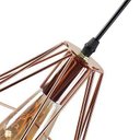 Ver imagem 3 de Pendente Gradeado Timan E27 Rose Nordecor