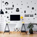 Ver imagem 2 de Kit de Adesivos Star Wars Welcome To The Dark Side Geek Porta Parede