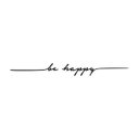 Ver imagem 2 de Adesivo Decorativo Parede Frase Be Happy