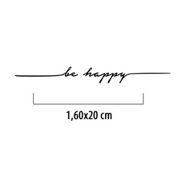 Adesivo Decorativo Parede Frase BE HAPPY - 3