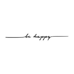 Adesivo Decorativo Parede Frase BE HAPPY - 2