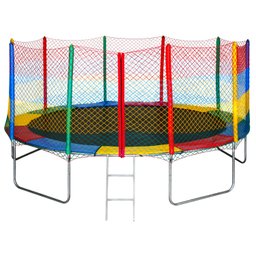 Cama Elástica Pula Pula 3,66 Fechamento Ziper Colorida 100% Nacional Suporta até 415kg - 4