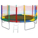 Ver imagem 1 de Cama Elástica Pula Pula 3,66 Fechamento Ziper Colorida 100% Nacional Suporta até 415kg