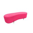 Ver imagem 2 de Puff Decorativo Alana Couro Rosa Pink