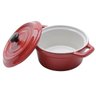 Mini Cacarola Porcelana BLACK LID Vermelho 13CM BON Gourmet 35533 - 3