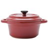 Mini Cacarola Porcelana BLACK LID Vermelho 13CM BON Gourmet 35533 - 2