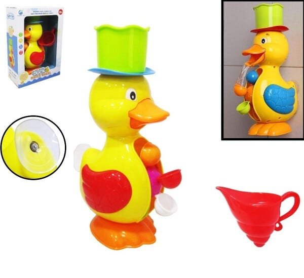Brinquedo Pato Duck com Roda De Água para um Banho Divertido - 1
