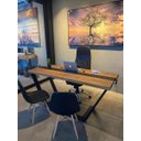 Ver imagem 1 de Mesa de Escritório Madeira Maciça 1,50 x 0,70 x 0,75 M