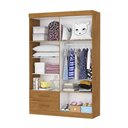 Ver imagem 5 de Guarda-Roupa Infantil 4 Portas 2 Gavetas com Cabideiro 118,5cm Multimóveis CR35558 Madeirado