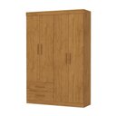 Ver imagem 2 de Guarda-Roupa Infantil 4 Portas 2 Gavetas com Cabideiro 118,5cm Multimóveis CR35558 Madeirado