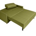 Ver imagem 5 de Sofá-cama 154cm Retrátil Reclinável Linho Pés em Madeira Isis