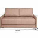 Ver imagem 4 de Sofá-cama 154cm Retrátil Reclinável Linho Pés em Madeira Isis