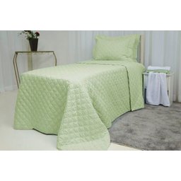 Kit Los Angeles 150 Fios Solteiro 2 Peças - Verde Água - 1