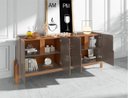 Ver imagem 7 de Buffet Sorrento 4 Portas Cinza Pérola Cedro