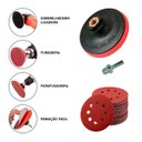 Ver imagem 5 de Kit Suporte de Lixa Velcro 125mm + 30 Discos de Lixa Grão 60