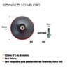 Kit Suporte de Lixa Velcro 125mm + 30 Discos de Lixa Grão 60 - 2