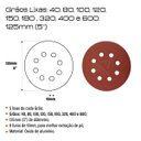 Ver imagem 3 de Kit Suporte de Lixa Velcro 125mm + 30 Discos de Lixa Grão 60
