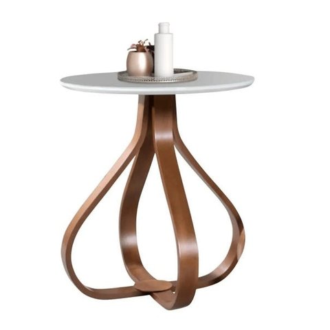 Mesa de Canto Bella Redonda Base de 70cm
