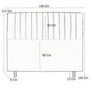 Ver imagem 3 de Cabeceira Cama Box Casal Namur 140 Cm Suede Rose - MV Estofados Shop