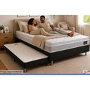 Ver imagem 3 de Cama Box c/Aux Crc Casal +Colchão Ortopédico Magnum Hellen -