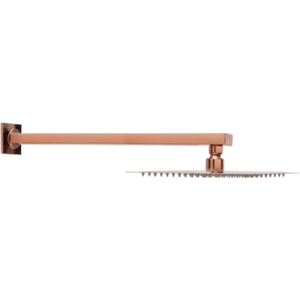 Ducha Rose Articulada Quadrada Inox Tubo Longo Pevilon